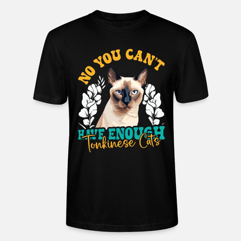 Chat tonkinois - T-shirt bio CRAFTER Stanley Stella Unisexe - noir