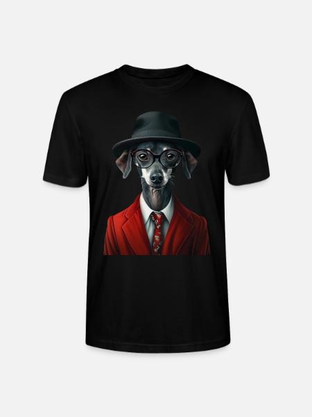 Italienischer Windspielhund - Stanley/Stella Unisex Bio-T-Shirt CRAFTER - Schwarz