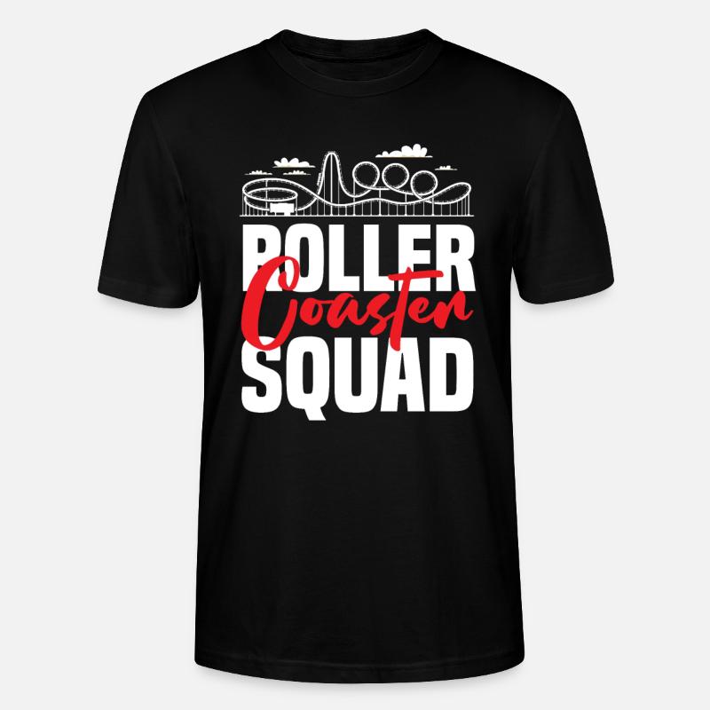 Achterbahn Squad Abenteuerliebe - Stanley/Stella Unisex Bio-T-Shirt CRAFTER - Schwarz