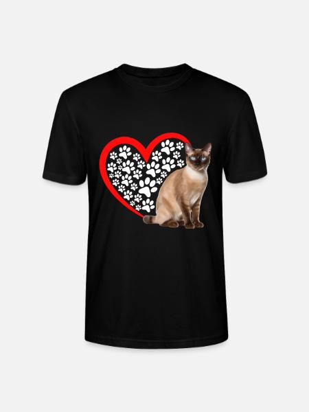Chat tonkinois - T-shirt bio CRAFTER Stanley Stella Unisexe - noir