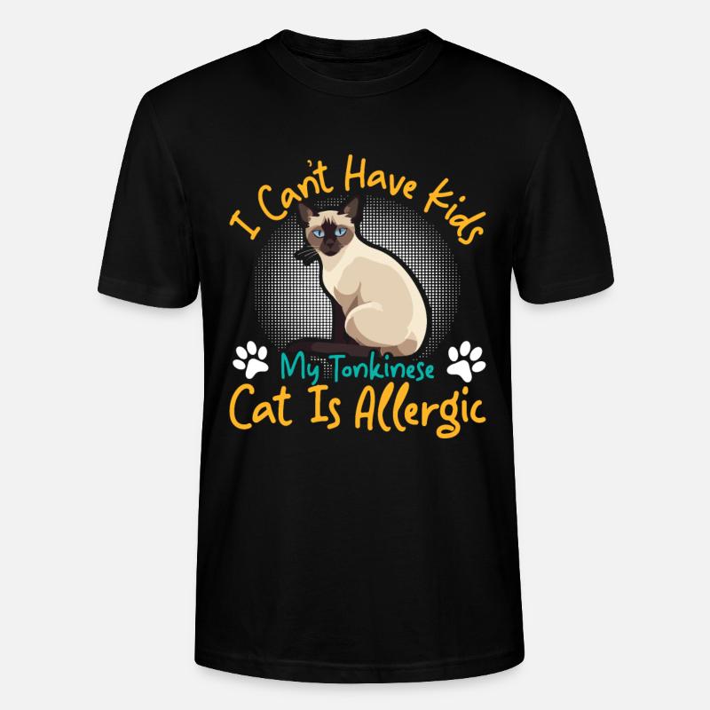 Chat tonkinois - T-shirt bio CRAFTER Stanley Stella Unisexe - noir