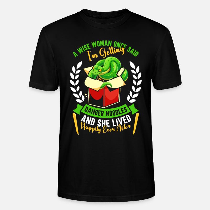 Green Tree Python - Stanley/Stella CRAFTER Unisex Organic T-Shirt - black