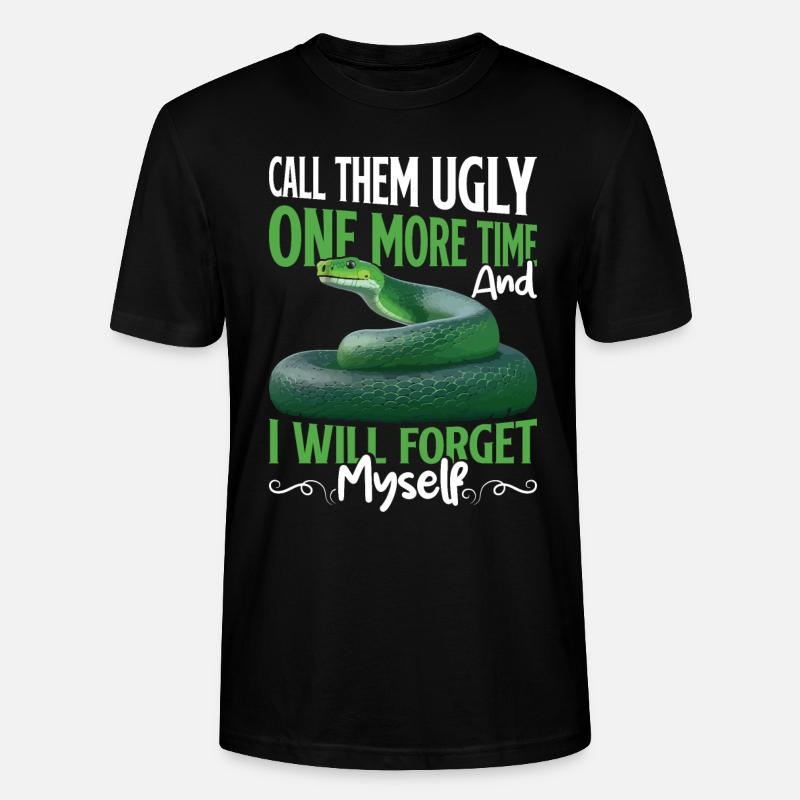 Green Tree Python - Stanley/Stella Unisex Bio-T-Shirt CRAFTER - Schwarz