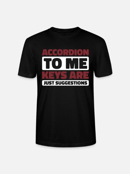 accordion - Stanley/Stella CRAFTER Unisex Organic T-Shirt - black