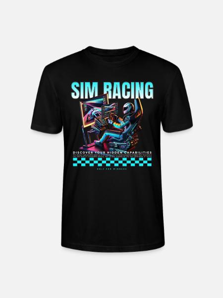 Sim Racing Virtuelles Simulationsspiel - Stanley/Stella Unisex Bio-T-Shirt CRAFTER - Schwarz