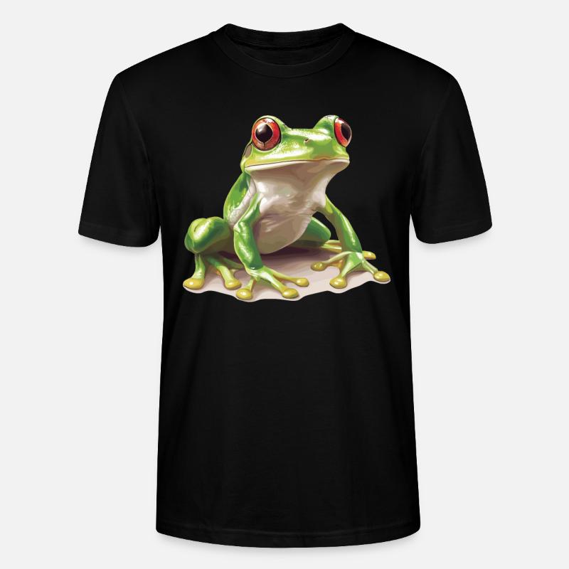 Frosch Frösche - Stanley/Stella Unisex Bio-T-Shirt CRAFTER - Schwarz