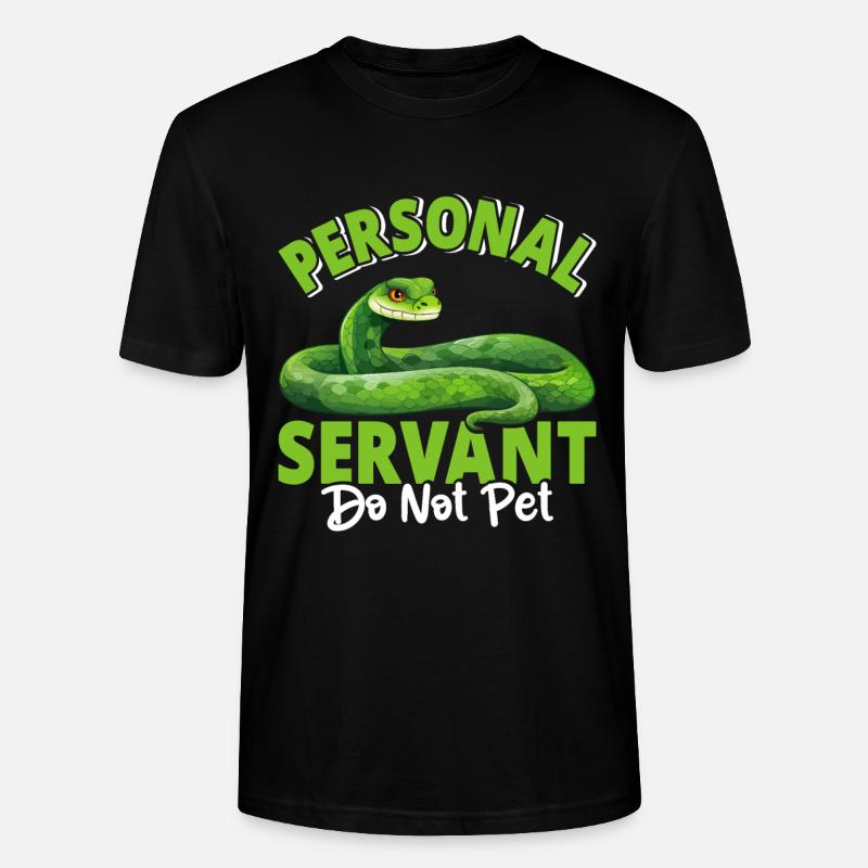 Python arborescent vert - T-shirt bio CRAFTER Stanley Stella Unisexe - noir