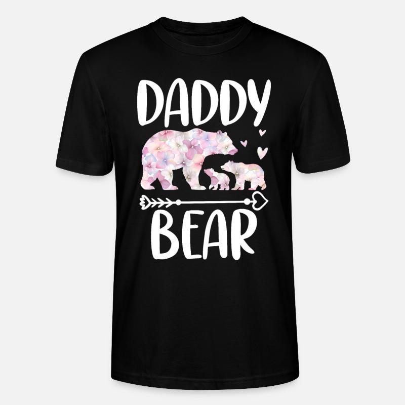 Daddy Bear - Stanley/Stella Unisex Bio-T-Shirt CRAFTER - Schwarz
