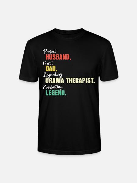 Dramatherapeut Papa - Stanley/Stella Unisex Bio-T-Shirt CRAFTER - Schwarz