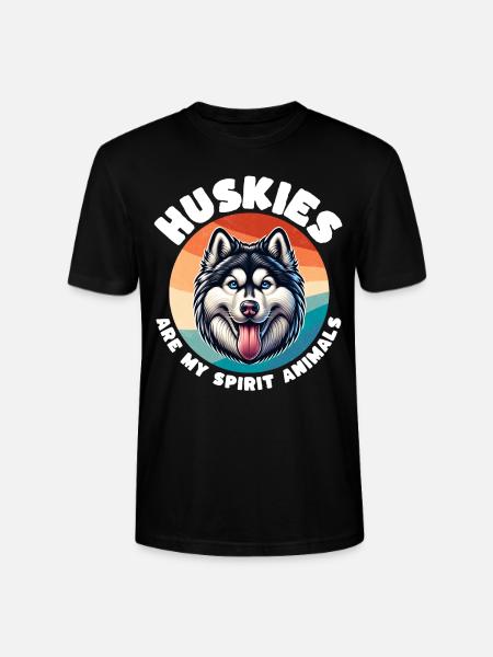 Sled Dog Sayings Husky - Stanley/Stella CRAFTER Unisex Organic T-Shirt - black