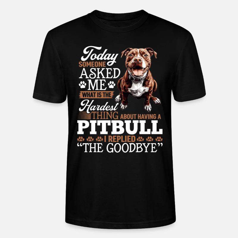 Pitbull Terrier Dog Owner - Stanley/Stella Unisex Bio-T-Shirt CRAFTER - Schwarz