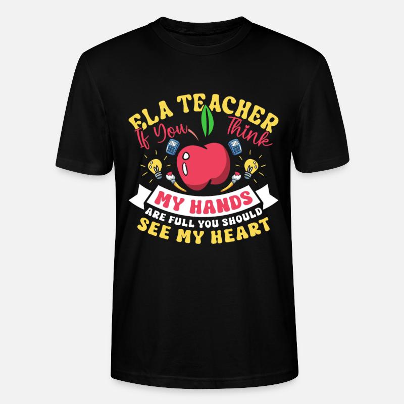 Drôle de professeur d’école d’anglais - T-shirt bio CRAFTER Stanley Stella Unisexe - noir