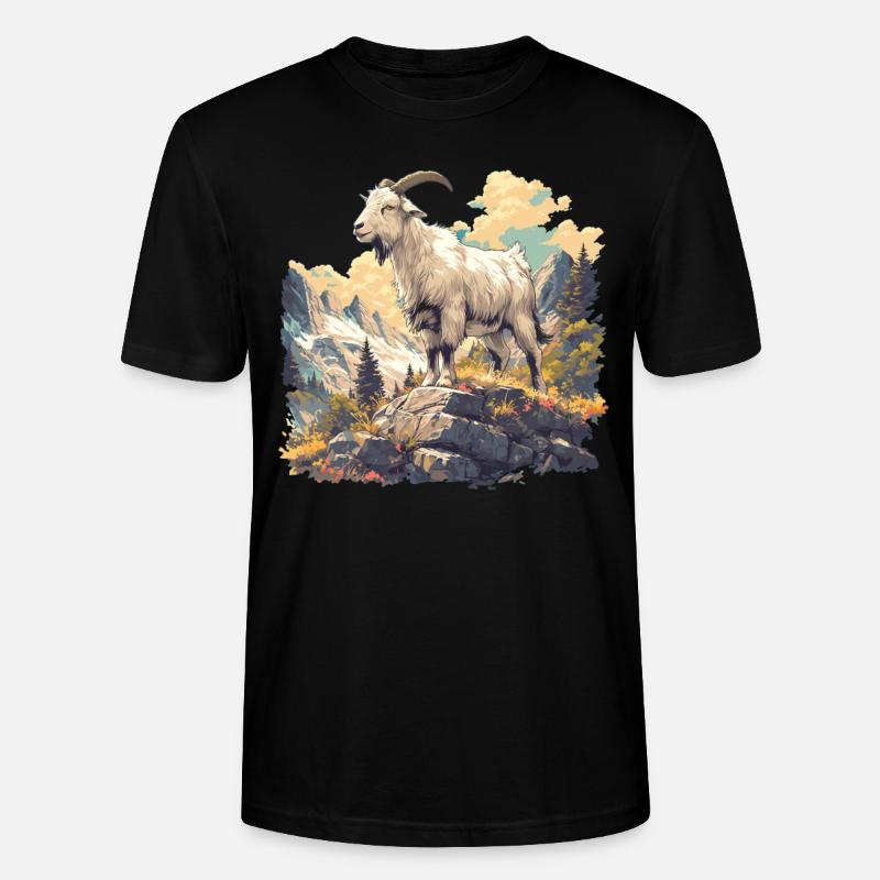 Chèvres chèvre - T-shirt bio CRAFTER Stanley Stella Unisexe - noir