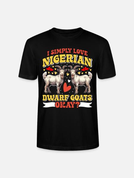 Goat lovers, Nigerian pygmy goats - Stanley/Stella CRAFTER Unisex Organic T-Shirt - black
