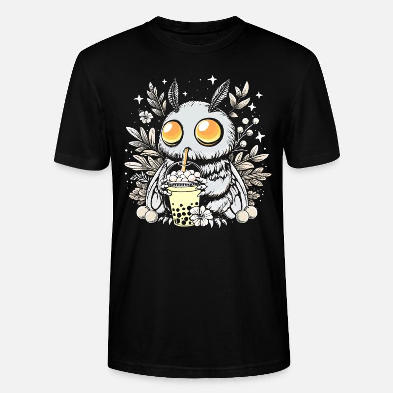 Mothman Bubble Tea - Stanley/Stella Unisex Bio-T-Shirt CRAFTER - Schwarz