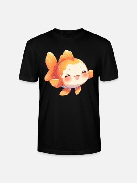 poisson rouge - T-shirt bio CRAFTER Stanley Stella Unisexe - noir