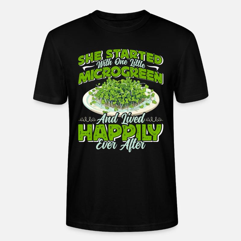 Microgreens Microgreen - Stanley/Stella CRAFTER Unisex Organic T-Shirt - black