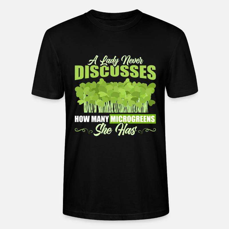 Microgreens Microgreen - Stanley/Stella Unisex Bio-T-Shirt CRAFTER - Schwarz