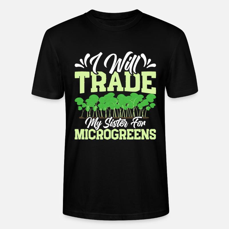 Micro-pousses Micro-pousses - T-shirt bio CRAFTER Stanley Stella Unisexe - noir
