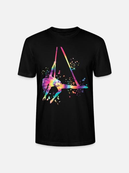 Vertikaltuch Luftakrobatik Aerial Silk - Stanley/Stella Unisex Bio-T-Shirt CRAFTER - Schwarz