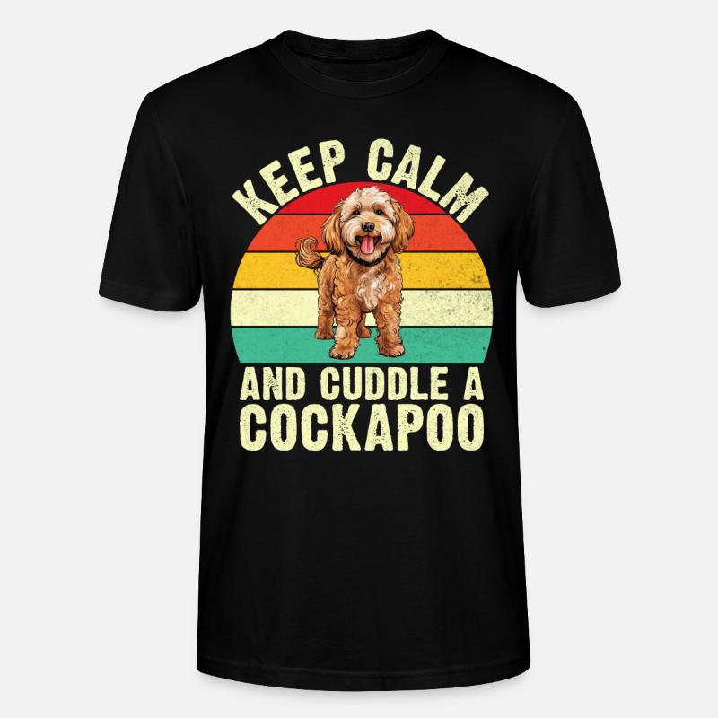 Cockapoo Gifts - Stanley/Stella CRAFTER Unisex Organic T-Shirt - black
