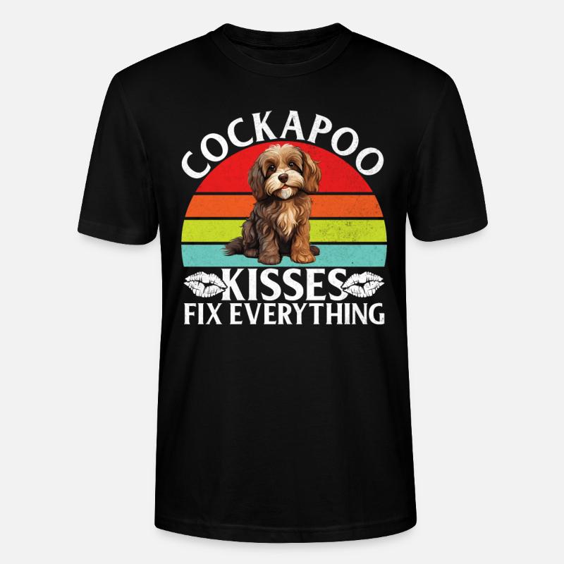 Cockapoo Gifts - Stanley/Stella CRAFTER Unisex Organic T-Shirt - black