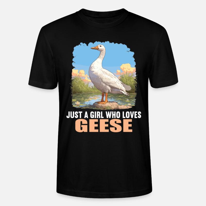 Gänse Gans - Stanley/Stella Unisex Bio-T-Shirt CRAFTER - Schwarz