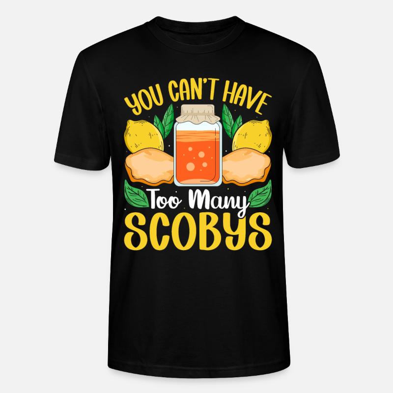 Kombucha Scoby fermented drinks - Stanley/Stella Unisex Bio-T-Shirt CRAFTER - Schwarz