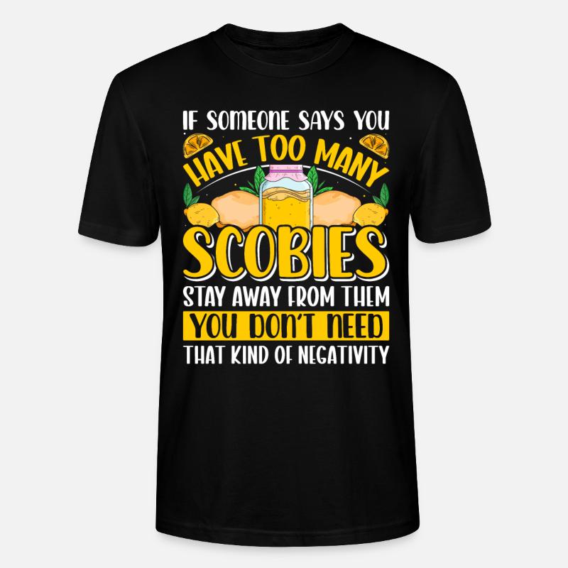 Kombucha Scoby fermented drinks - Stanley/Stella Unisex Bio-T-Shirt CRAFTER - Schwarz