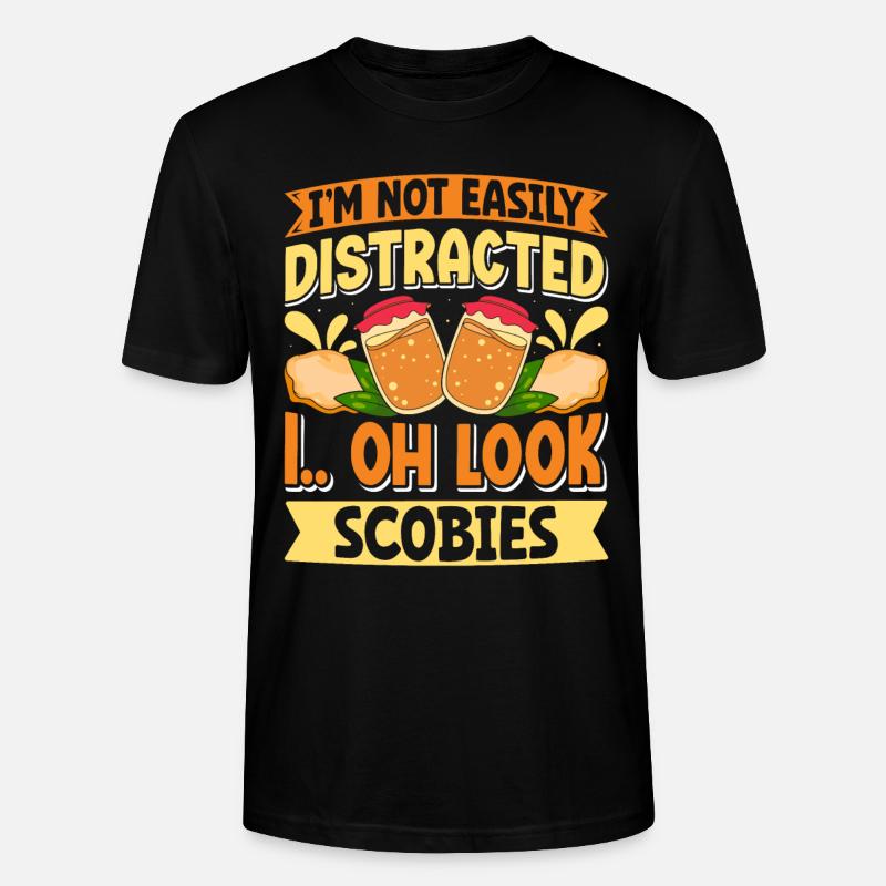 Kombucha Scoby fermented drinks - Stanley/Stella Unisex Bio-T-Shirt CRAFTER - Schwarz
