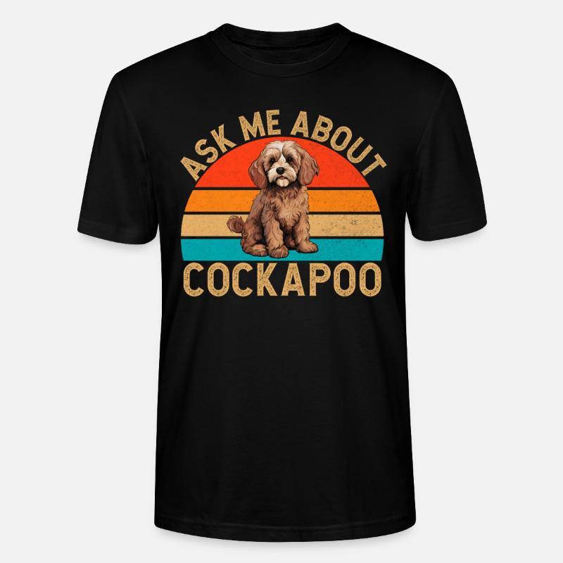 Cockapoo Gifts - Stanley/Stella CRAFTER Unisex Organic T-Shirt - black