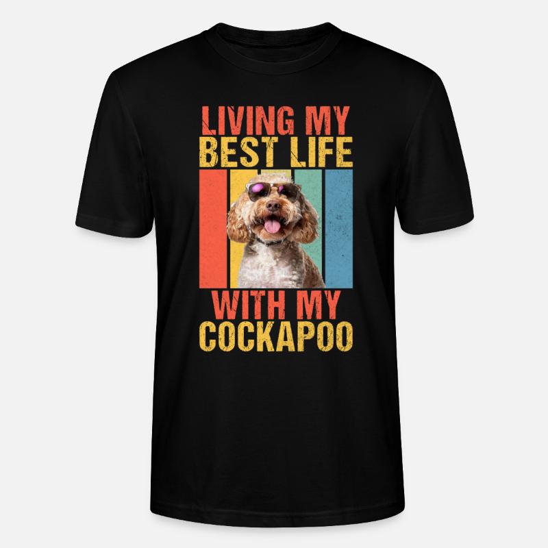 Cadeaux Cockapoo - T-shirt bio CRAFTER Stanley Stella Unisexe - noir