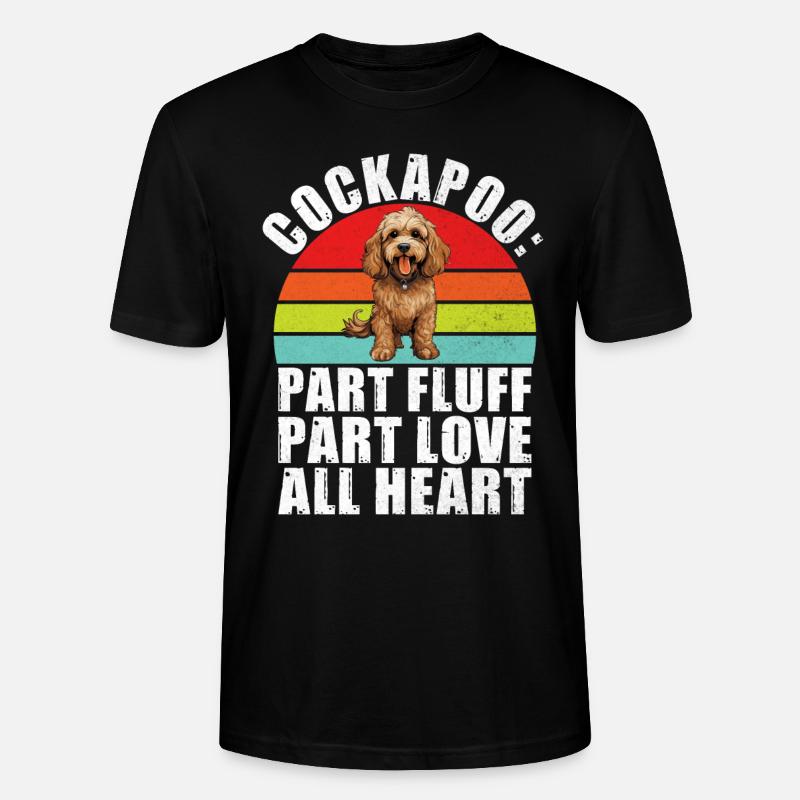 Cadeaux Cockapoo - T-shirt bio CRAFTER Stanley Stella Unisexe - noir