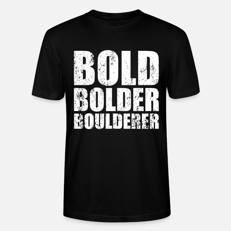 Bloc Bold Bolder Boulderer - T-shirt bio CRAFTER Stanley Stella Unisexe - noir
