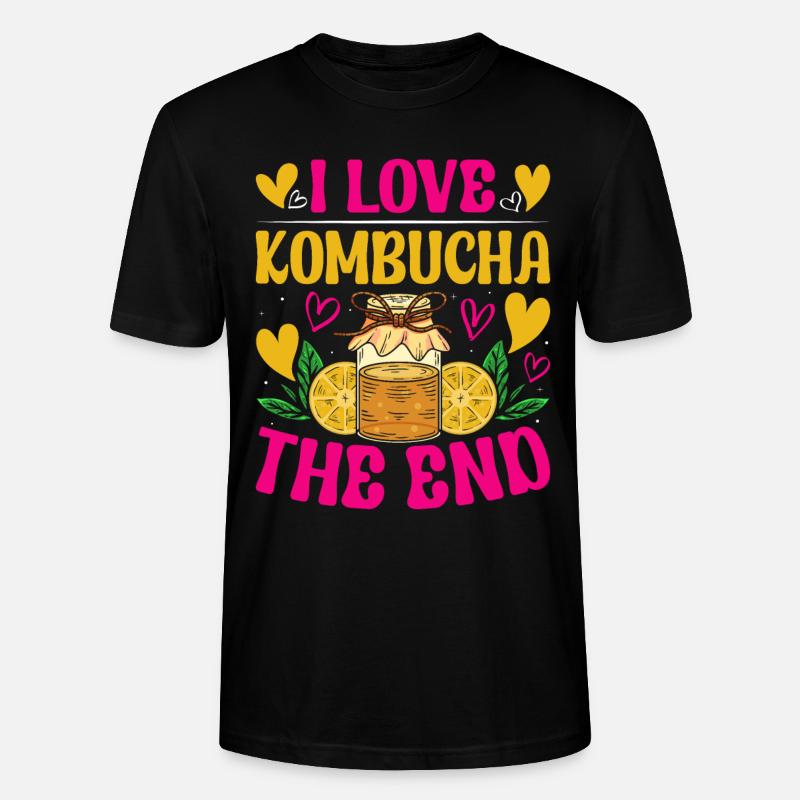 Kombucha Scoby fermented drinks - Stanley/Stella Unisex Bio-T-Shirt CRAFTER - Schwarz