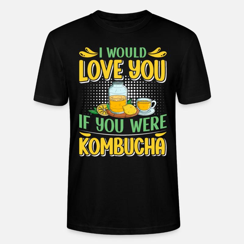 Kombucha Scoby fermented drinks - Stanley/Stella Unisex Bio-T-Shirt CRAFTER - Schwarz