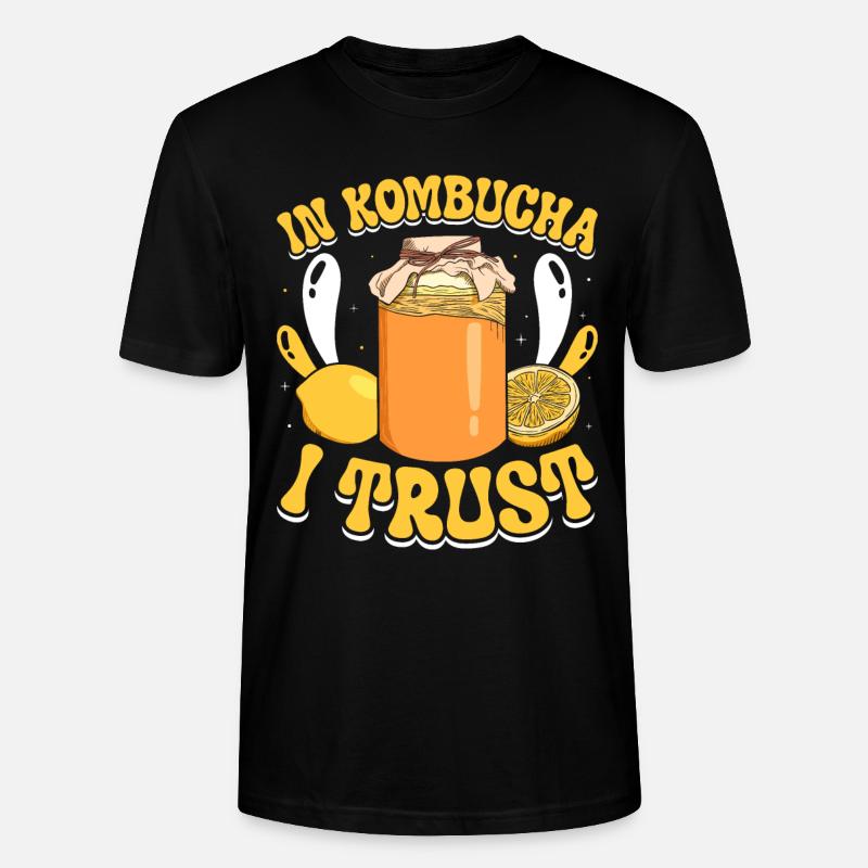Kombucha Scoby fermented drinks - Stanley/Stella Unisex Bio-T-Shirt CRAFTER - Schwarz