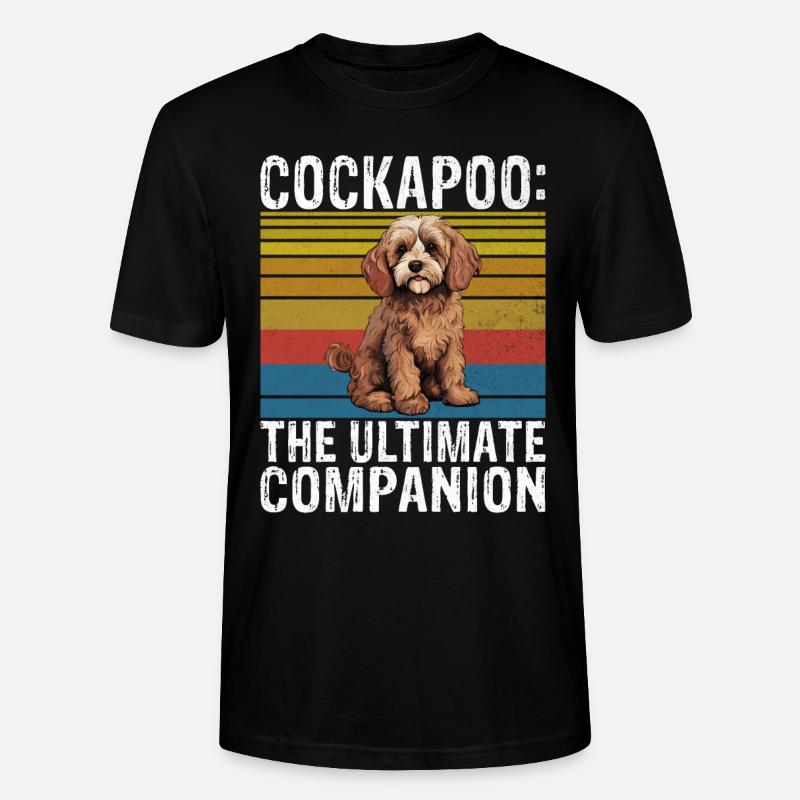 Cadeaux Cockapoo - T-shirt bio CRAFTER Stanley Stella Unisexe - noir