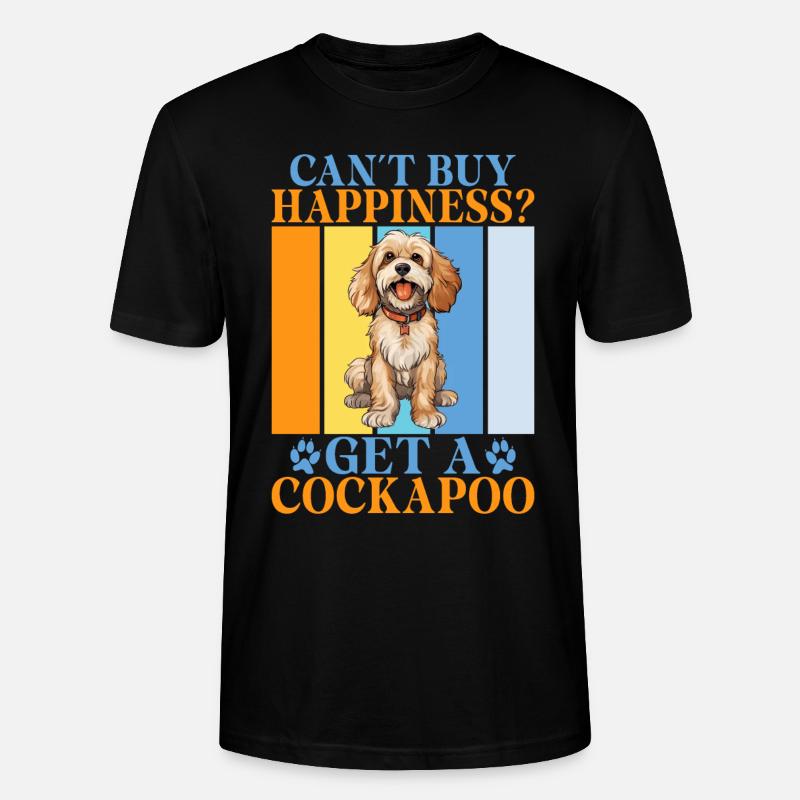 Cockapoo Gifts - Stanley/Stella CRAFTER Unisex Organic T-Shirt - black