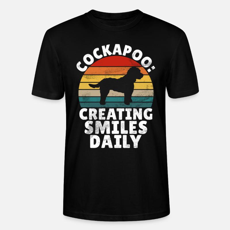 Cadeaux Cockapoo - T-shirt bio CRAFTER Stanley Stella Unisexe - noir