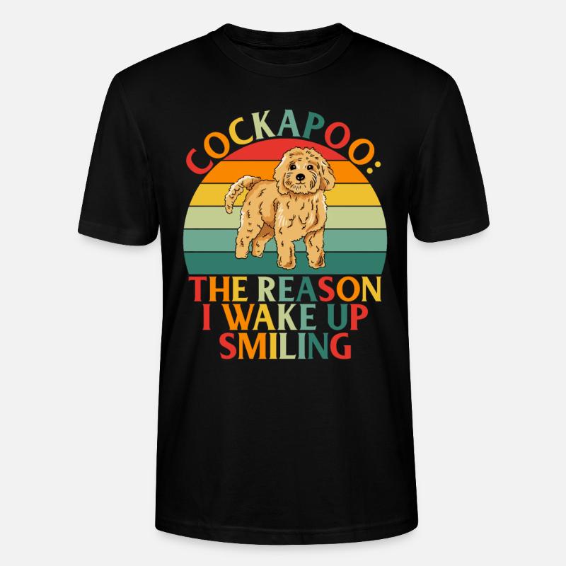 Cadeaux Cockapoo - T-shirt bio CRAFTER Stanley Stella Unisexe - noir