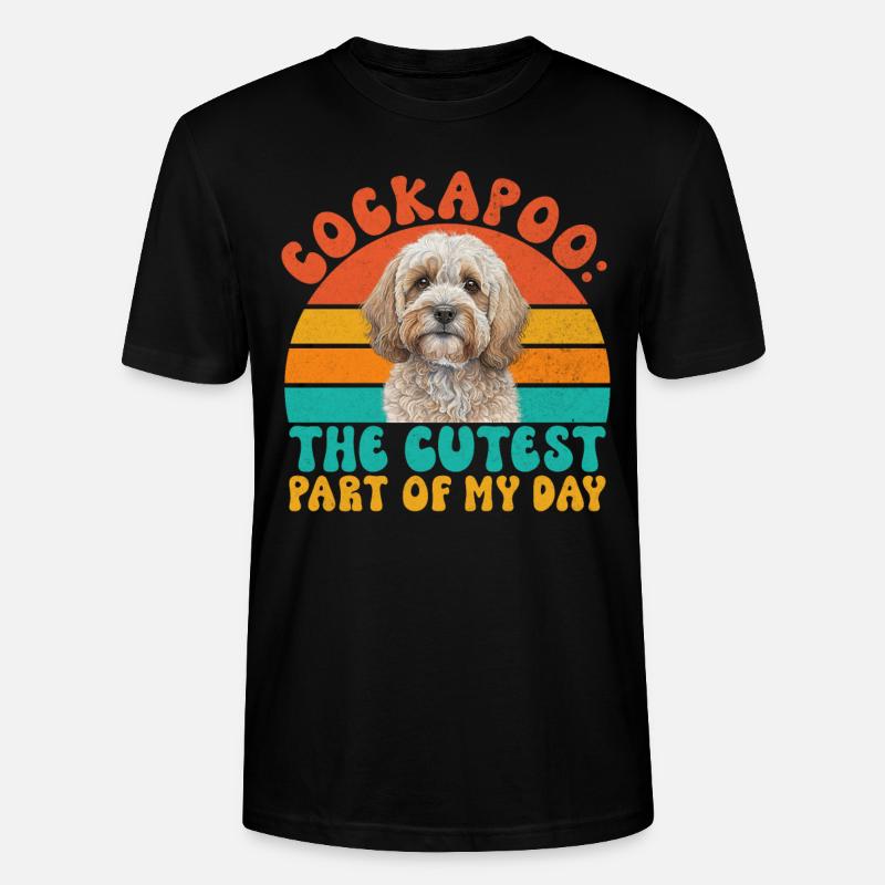Cadeaux Cockapoo - T-shirt bio CRAFTER Stanley Stella Unisexe - noir