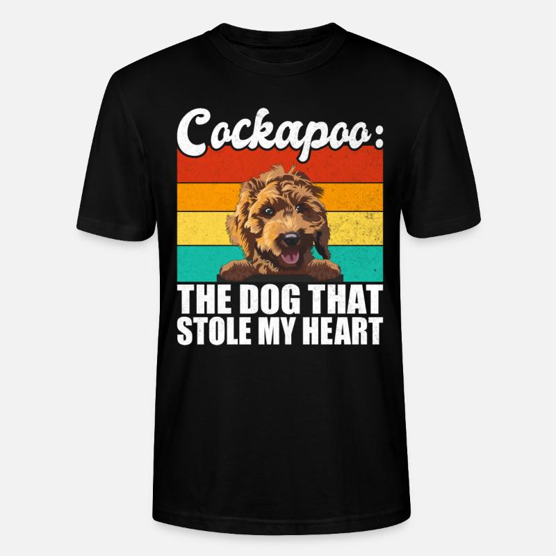 Cadeaux Cockapoo - T-shirt bio CRAFTER Stanley Stella Unisexe - noir