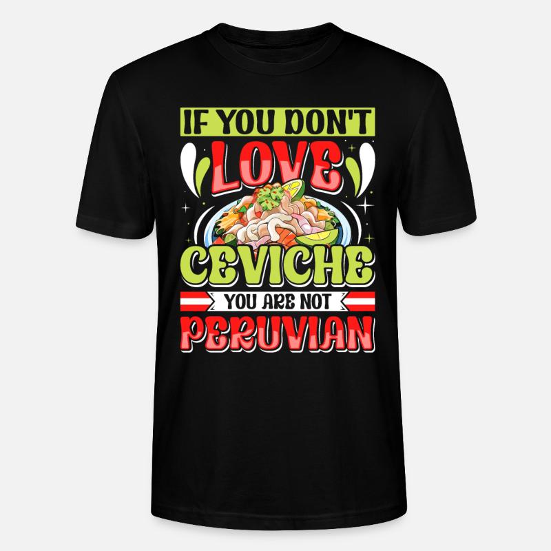 Seafood Peruvian Ceviche - Stanley/Stella Unisex Bio-T-Shirt CRAFTER - Schwarz