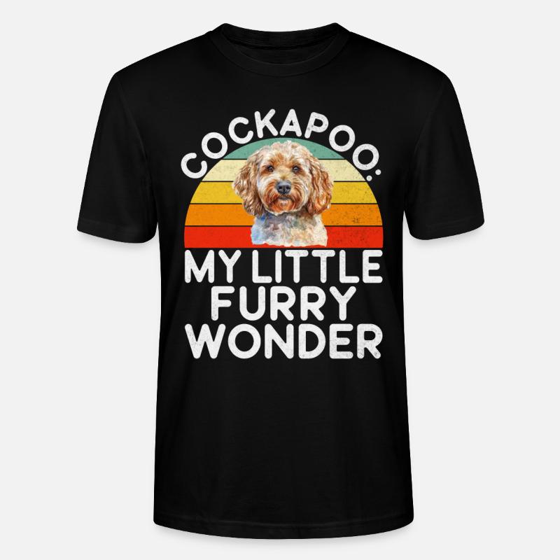 Cadeaux Cockapoo - T-shirt bio CRAFTER Stanley Stella Unisexe - noir