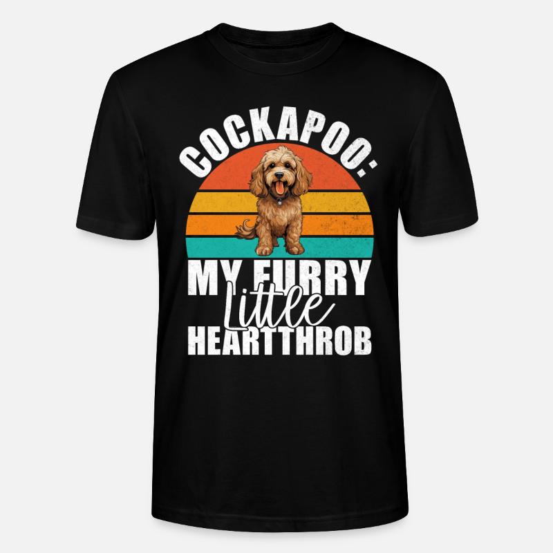 Cadeaux Cockapoo - T-shirt bio CRAFTER Stanley Stella Unisexe - noir