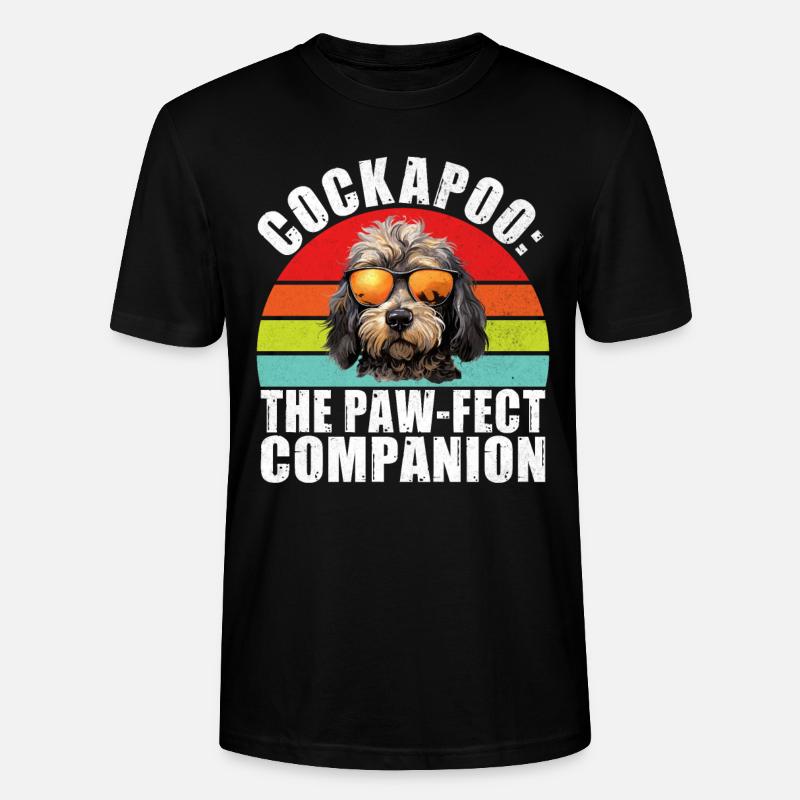 Cockapoo Gifts - Stanley/Stella CRAFTER Unisex Organic T-Shirt - black