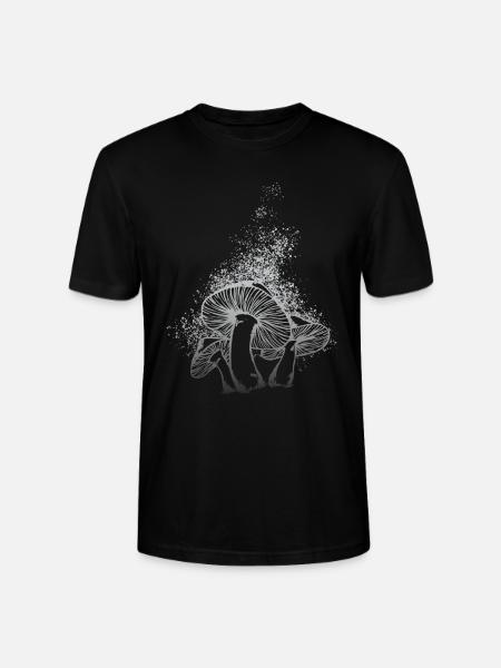 Pilzsporen Pilzvielfalt Pilze - Stanley/Stella Unisex Bio-T-Shirt CRAFTER - Schwarz