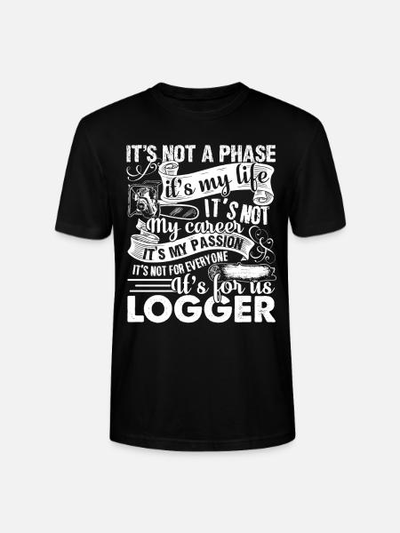 Logger Is My Passion - Stanley/Stella CRAFTER Unisex Organic T-Shirt - black