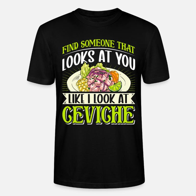 Seafood Peruvian Ceviche - Stanley/Stella Unisex Bio-T-Shirt CRAFTER - Schwarz
